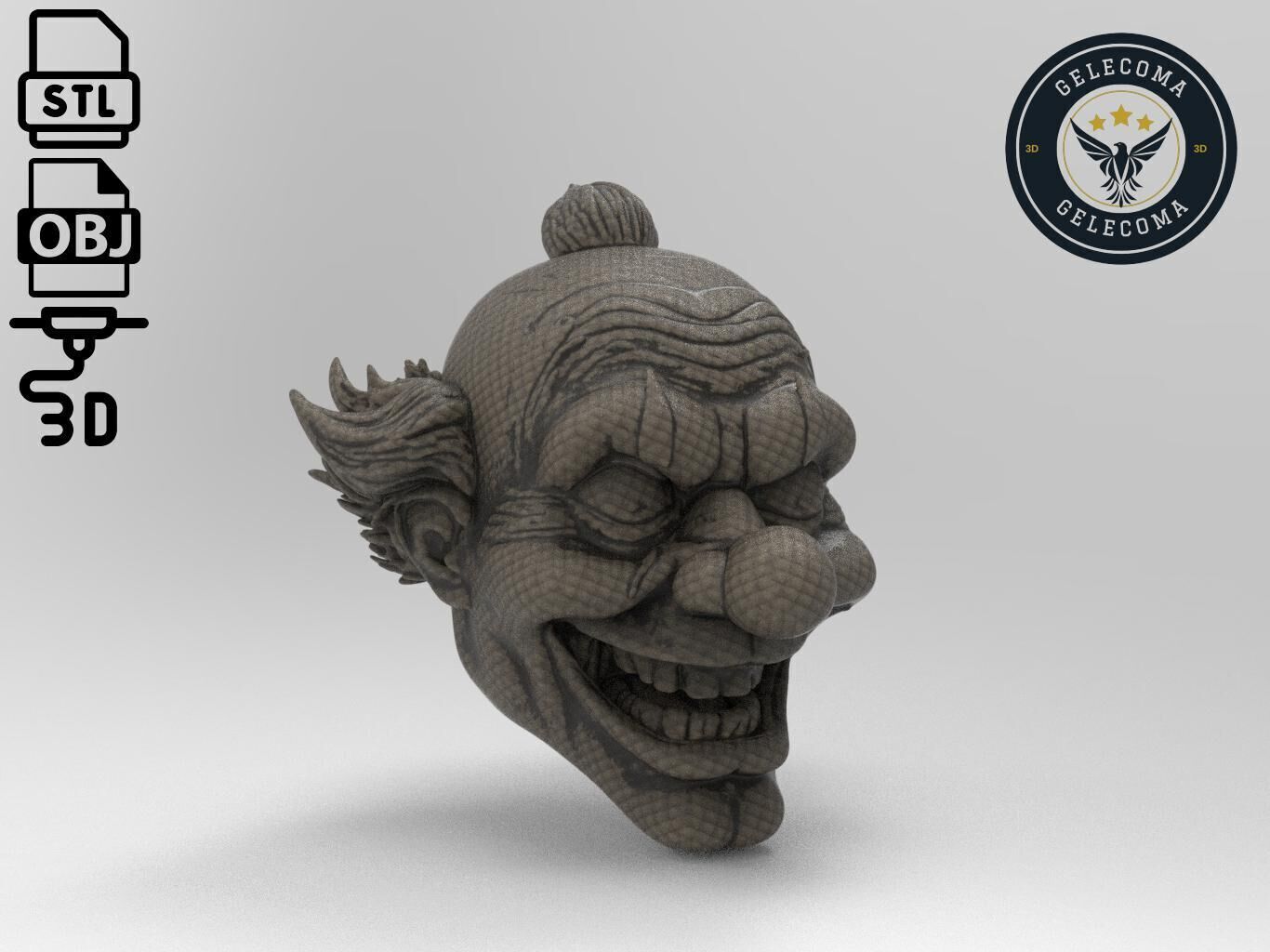 Clown Mask 3D Print Model 3D print model_2