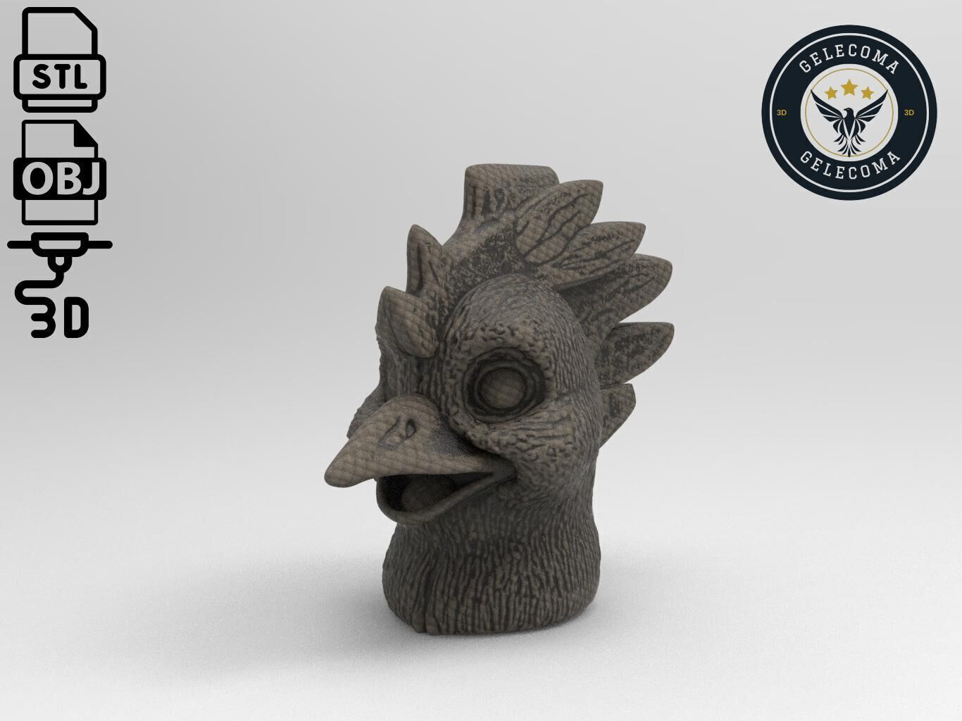 Chicken Mask 3D Print Model 3D print model_1