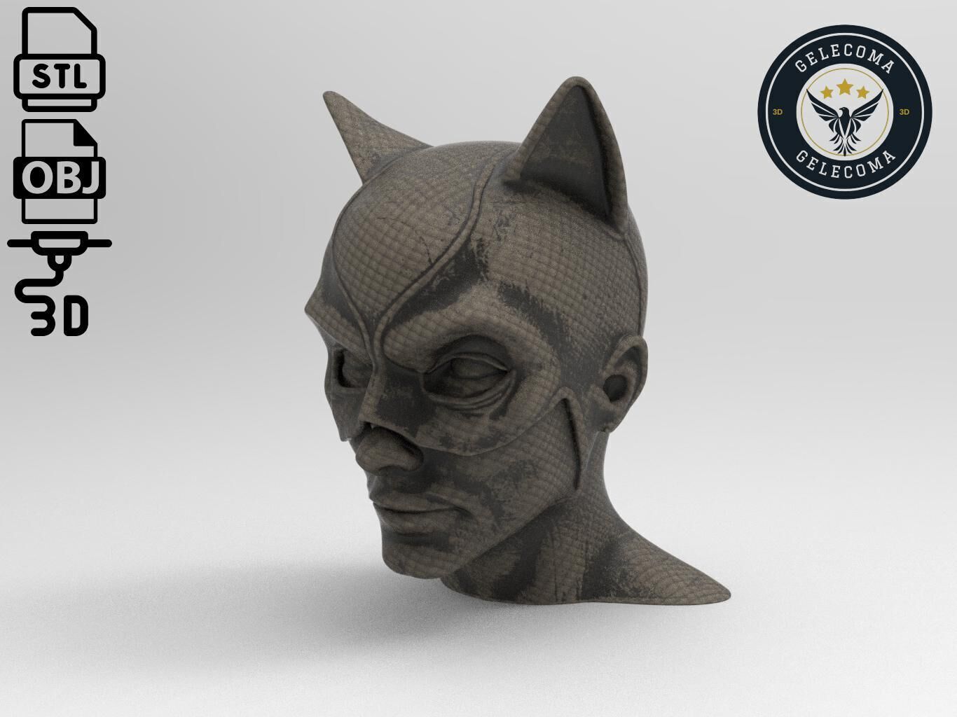 Catwoman Mask 3D Print Model 3D print model_1