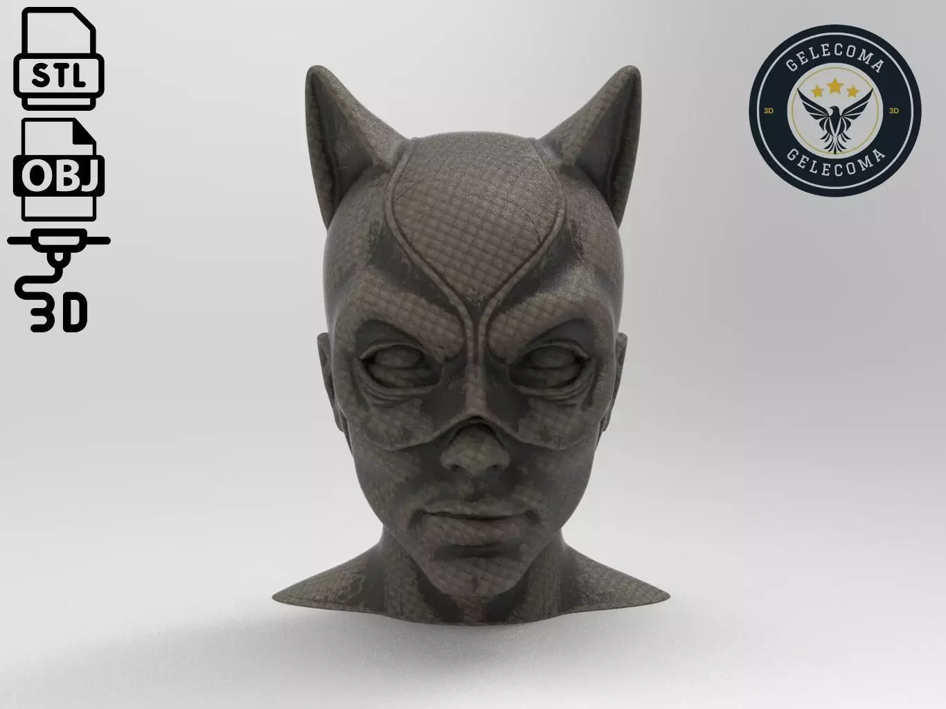 Catwoman Mask 3D Print Model 3D print model_0