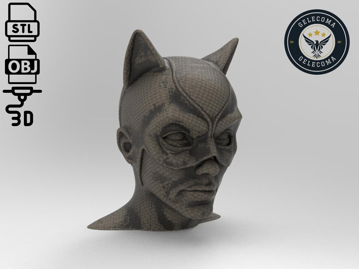 Catwoman Mask 3D Print Model 3D print model_2