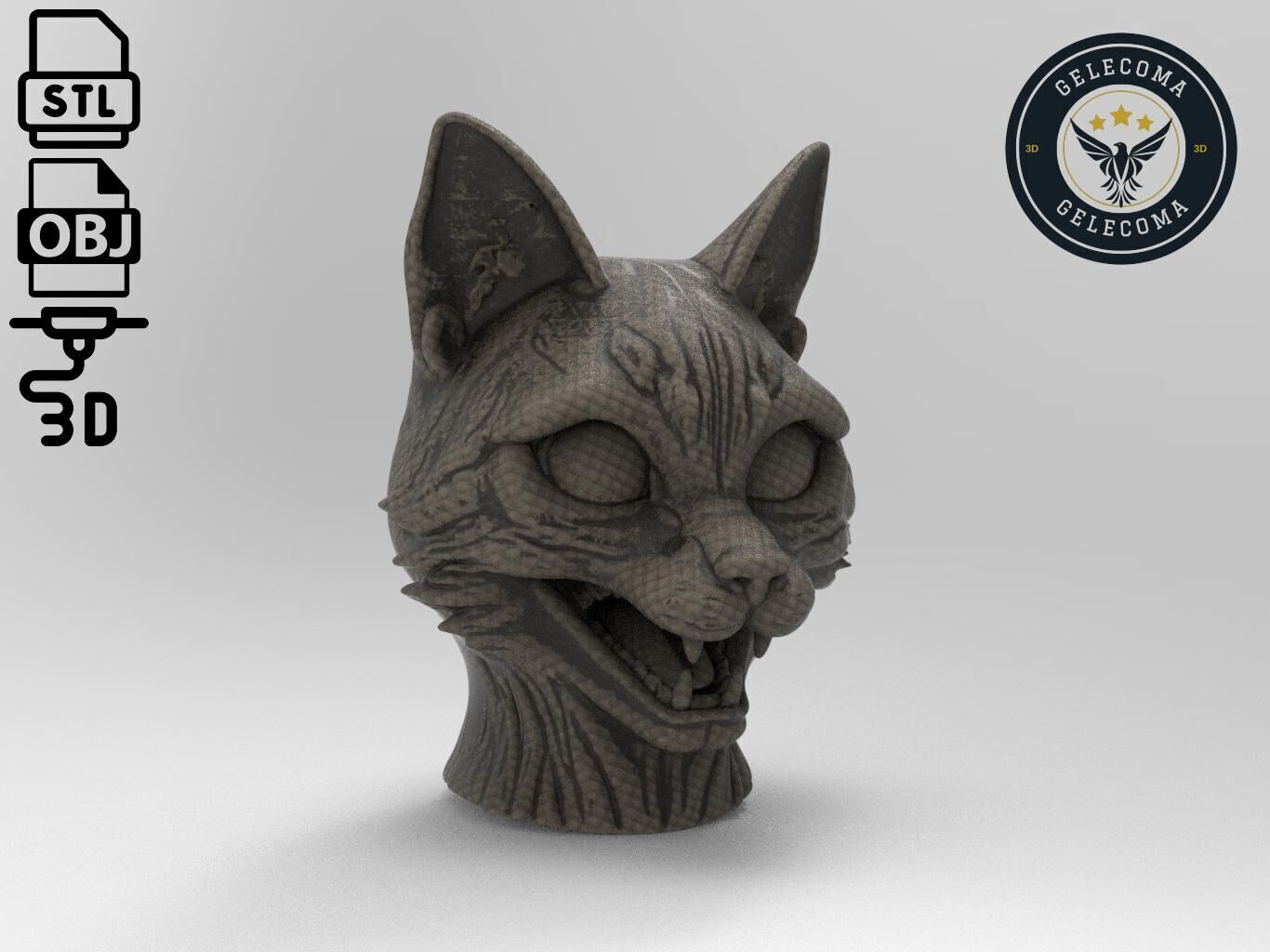 Cat Mask 3D Print Model 3D print model_2