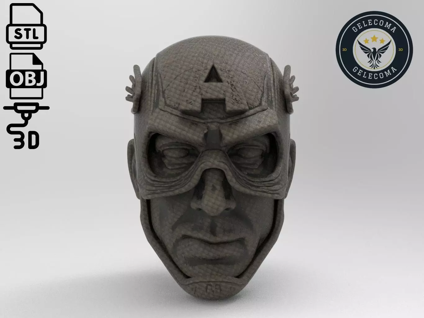 Captain America Mask 3D Print Model 3D print model_0
