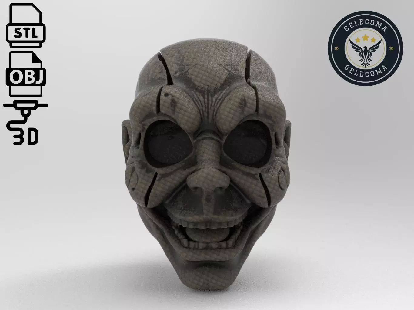 Broken doll Mask 3D Print Model 3D print model_0