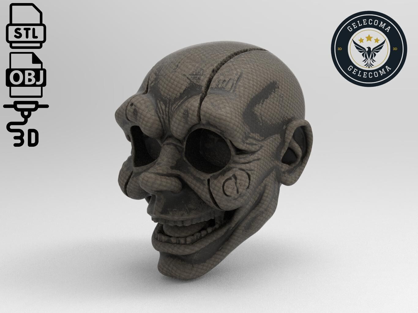 Broken doll Mask 3D Print Model 3D print model_1