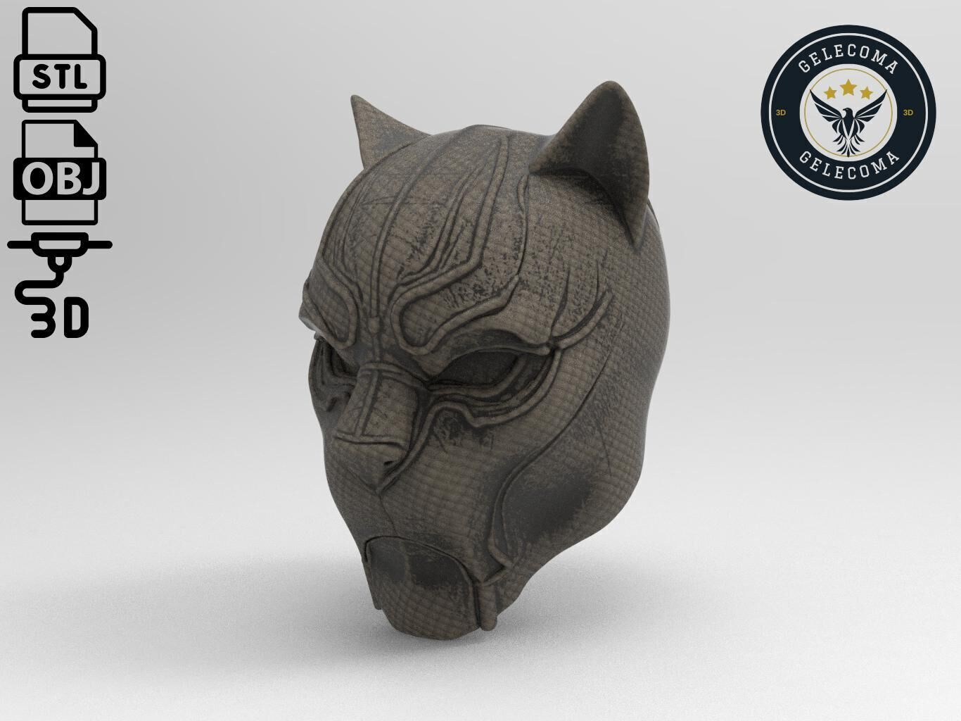 Black Panther Mask 3D Print Model 3D print model_1