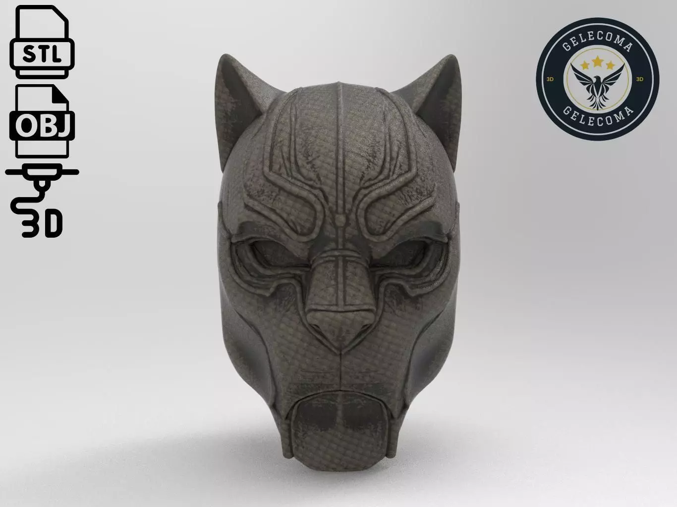 Black Panther Mask 3D Print Model 3D print model_0