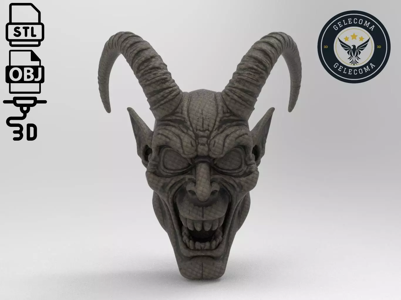 Baphomet Mask 3D Print Model 3D print model_0