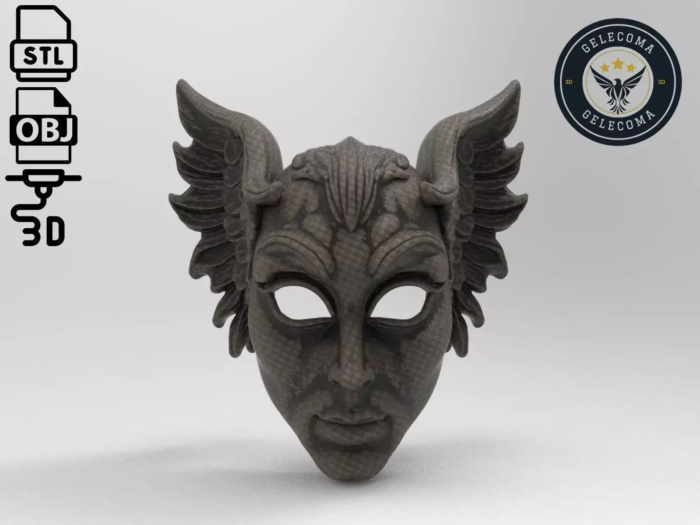 Angel Mask 3D Print Model 3D print model_0