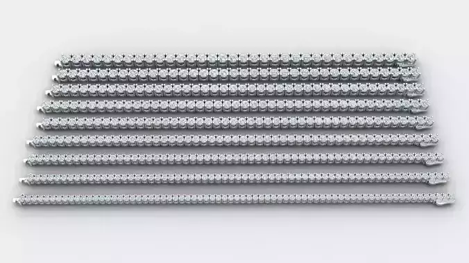 tennis bracelet piece  9  3D print model