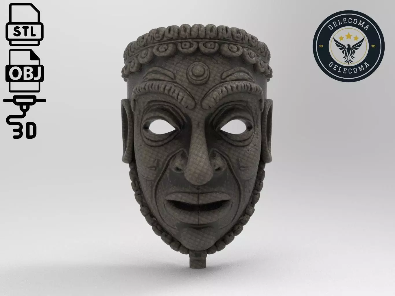 Ancient Mask 3D Print Model 3D print model_0