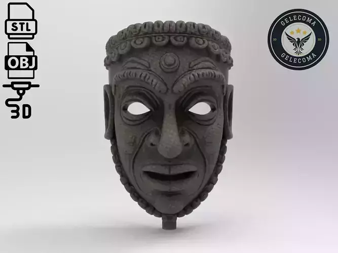 Ancient Mask 3D Print Model 3D print model