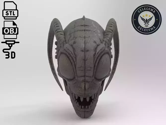 Alien insect Mask 3D Print Model 3D print model