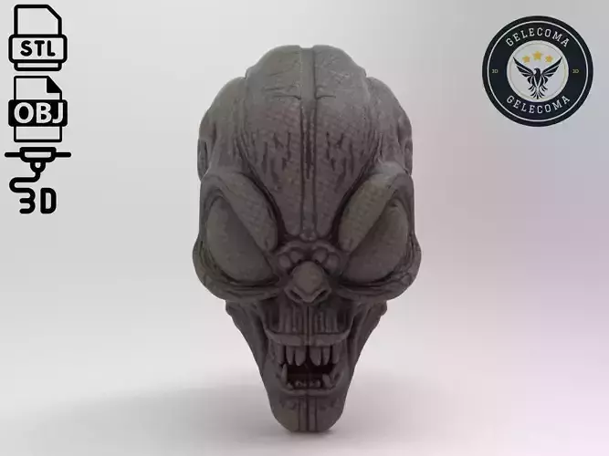 Alien Mask 3D Print Model 3D print model