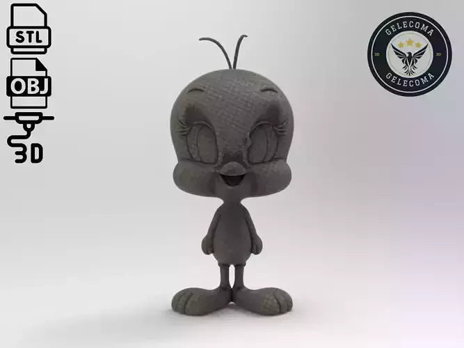Tweety Bird Cartoon 3D Print Model