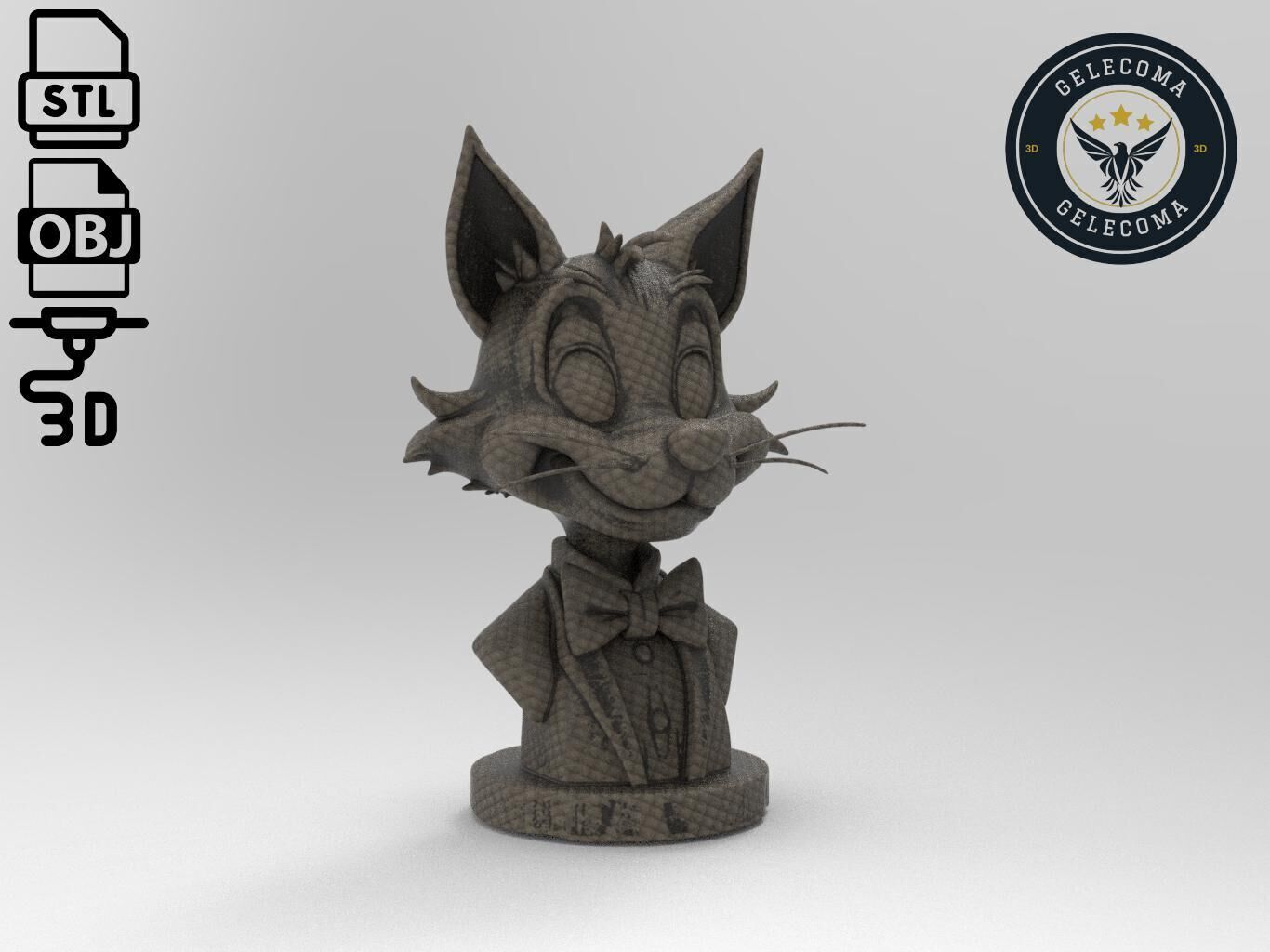 Sylvester Cat Cartoon 3D Print Model 3D print model_2