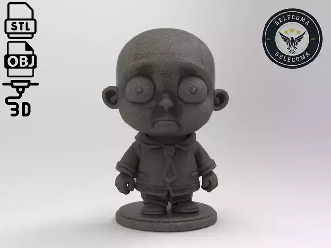 Stewie Griffin Cartoon 3D Print Model