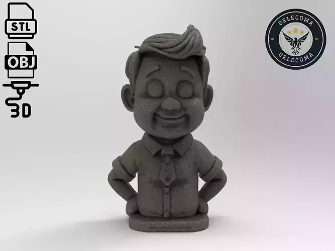 Ron Stoppable Cartoon 3D Print Model