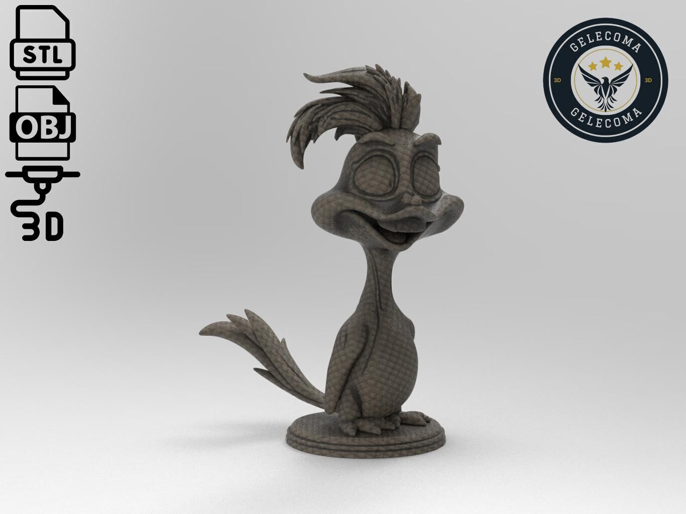 Road Runner Cartoon 3D Print Model 3D print model_2