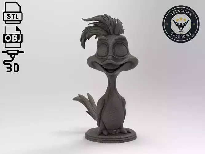 Road Runner Cartoon 3D Print Model