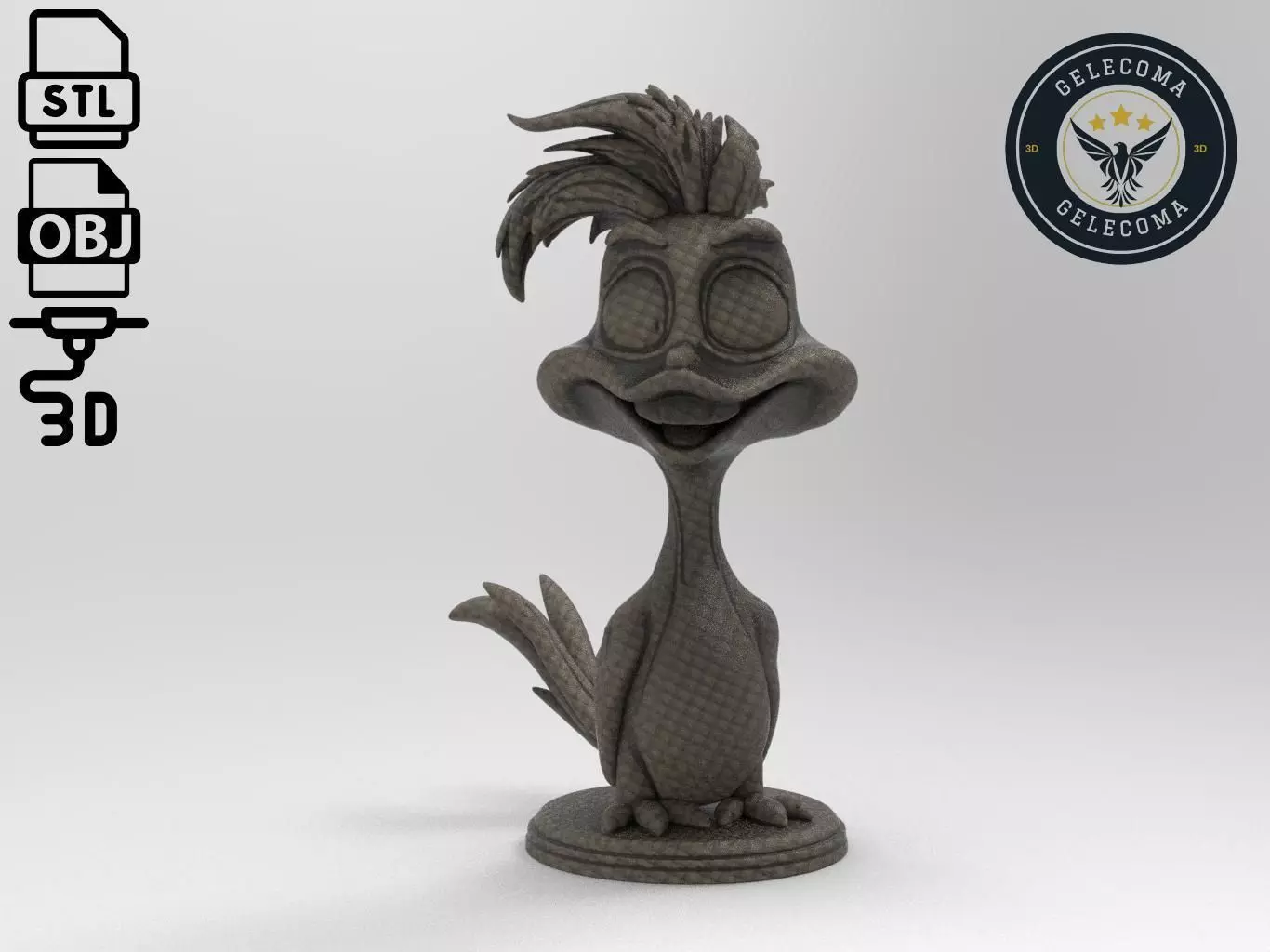 Road Runner Cartoon 3D Print Model 3D print model_0