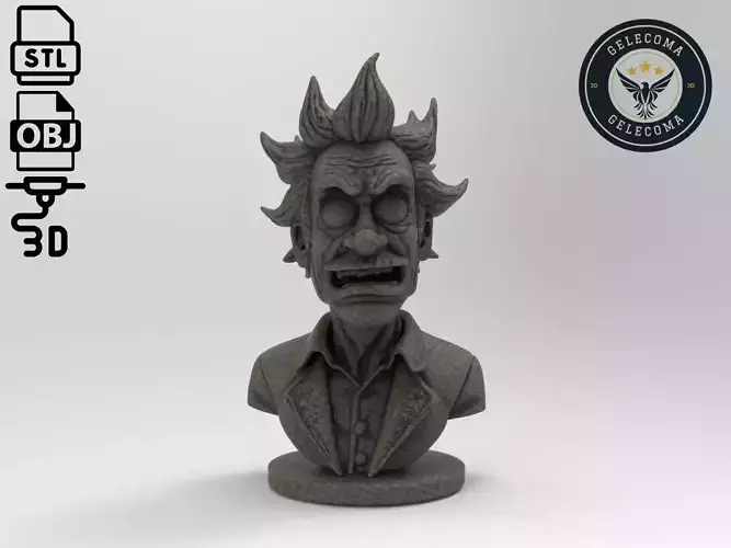 Rick Sanchez Cartoon 3D Print Model