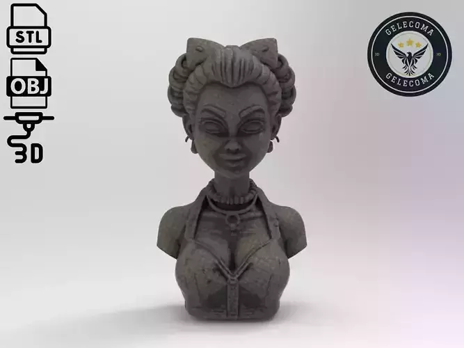 princess Cartoon 3D Print Model