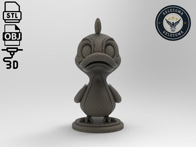 Perry the Platypus Cartoon 3D Print Model 3D print model