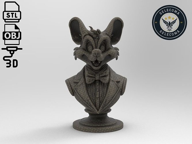 Pepe Le Pew Cartoon 3D Print Model 3D print model