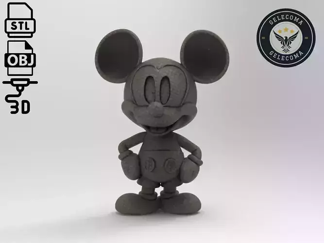 Mickey Mouse Cartoon 3D Print Model