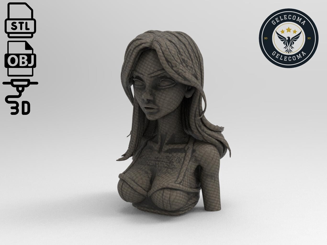 Marceline Cartoon 3D Print Model 3D print model_1