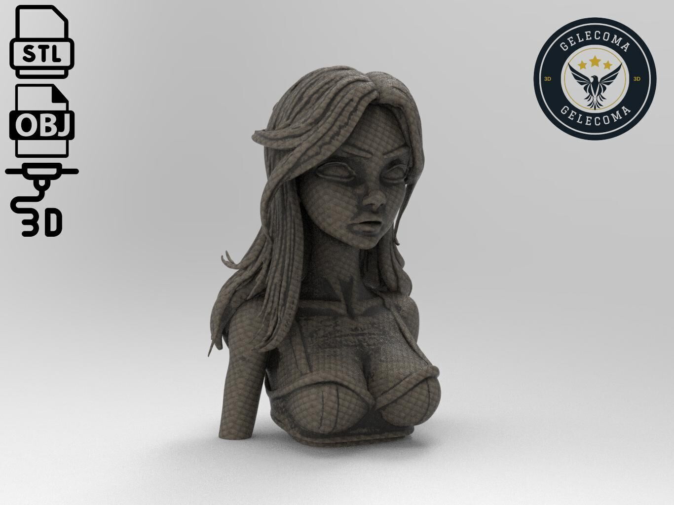 Marceline Cartoon 3D Print Model 3D print model_2