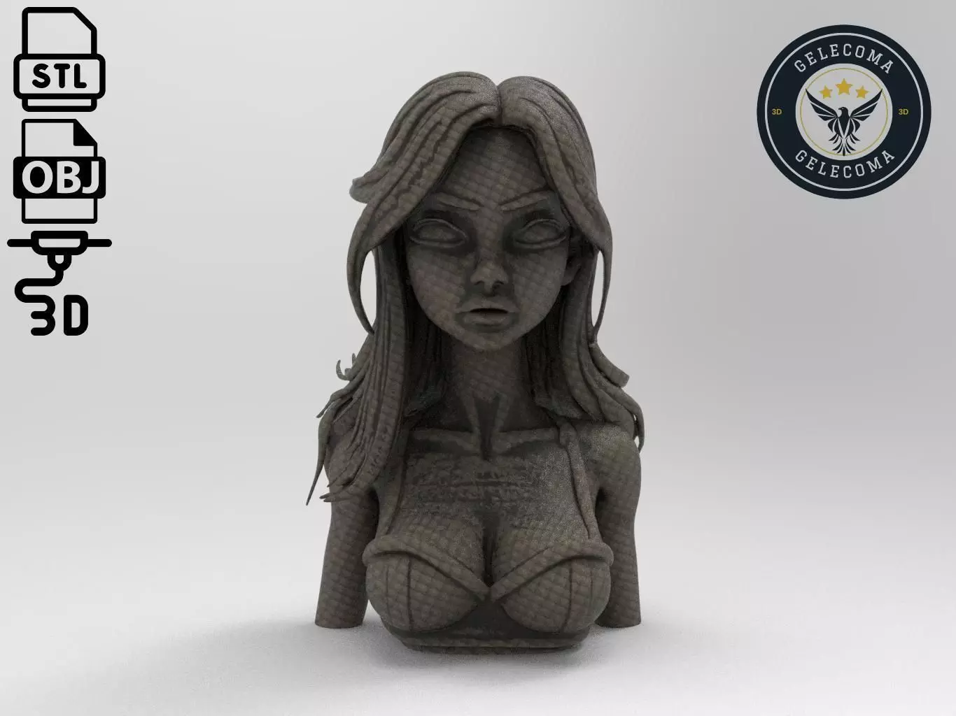 Marceline Cartoon 3D Print Model 3D print model_0