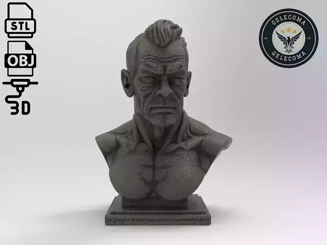 Mako Cartoon 3D Print Model