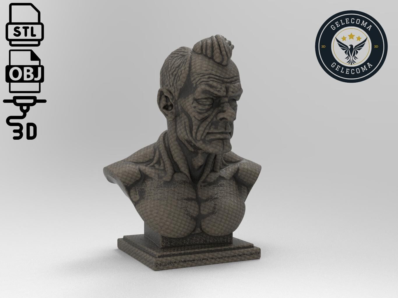 Mako Cartoon 3D Print Model 3D print model_2