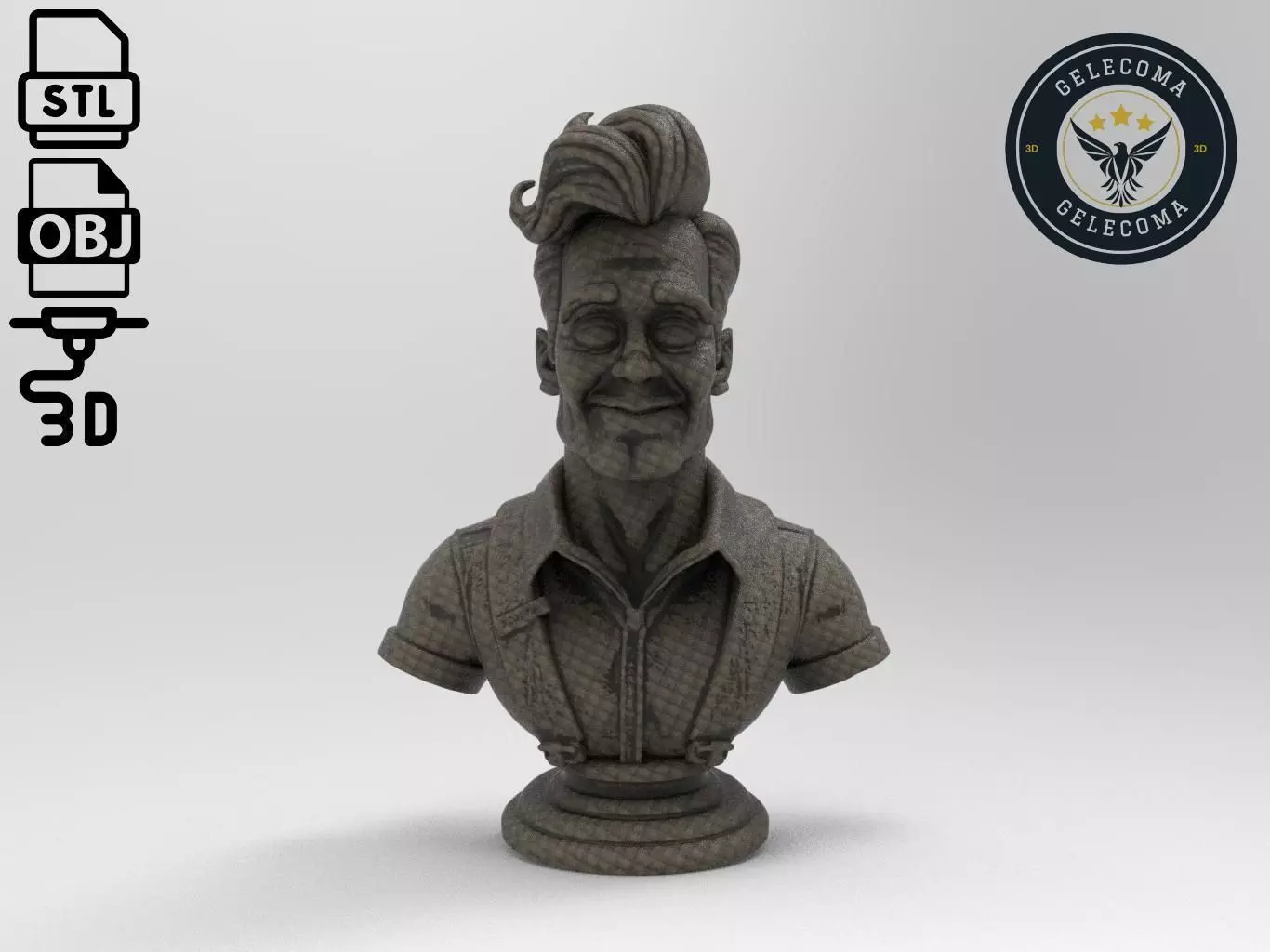 Johnny Bravo Cartoon 3D Print Model 3D print model_0