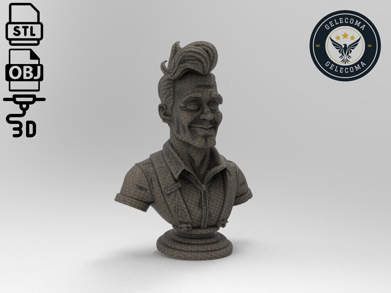 Johnny Bravo Cartoon 3D Print Model 3D print model_2