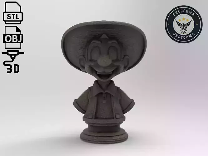 Gonzales Cartoon 3D Print Model 3D print model
