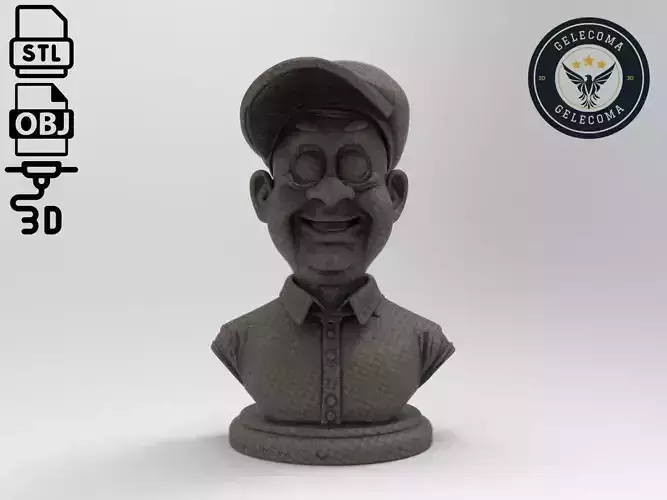Elmer Fudd Cartoon 3D Print Model