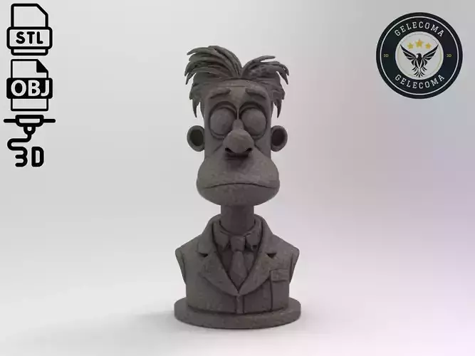 Dr Doofenshmirtz Cartoon 3D Print Model