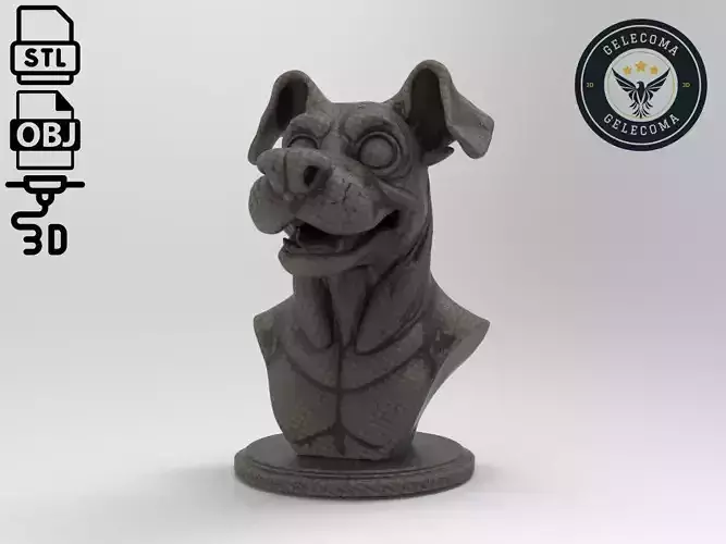 dog Cartoon 3D Print Model