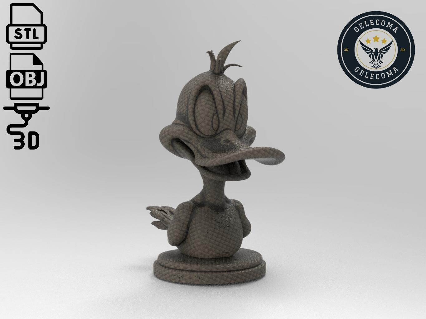 Daffy Duck Cartoon 3D Print Model 3D print model_2
