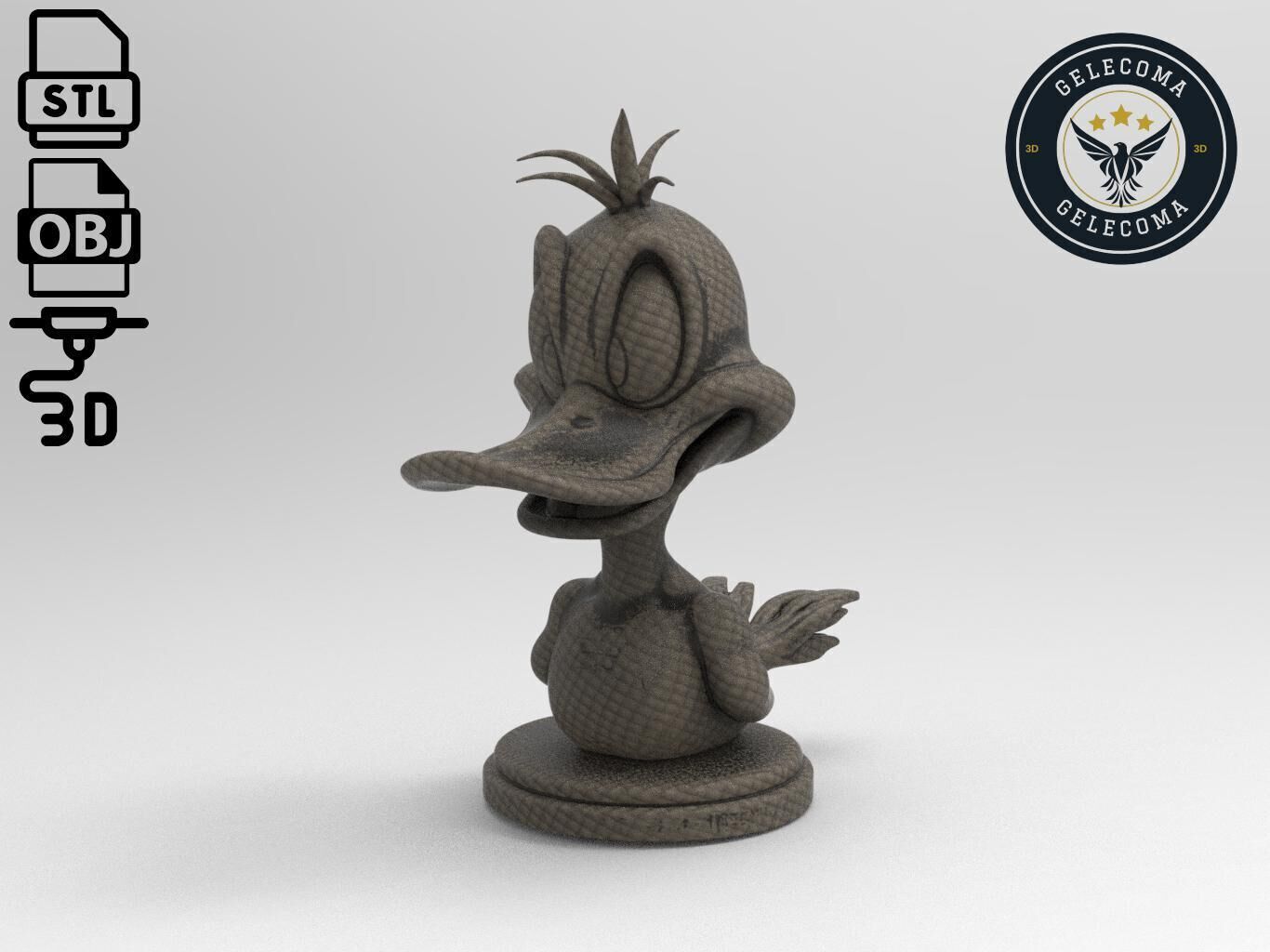 Daffy Duck Cartoon 3D Print Model 3D print model_1