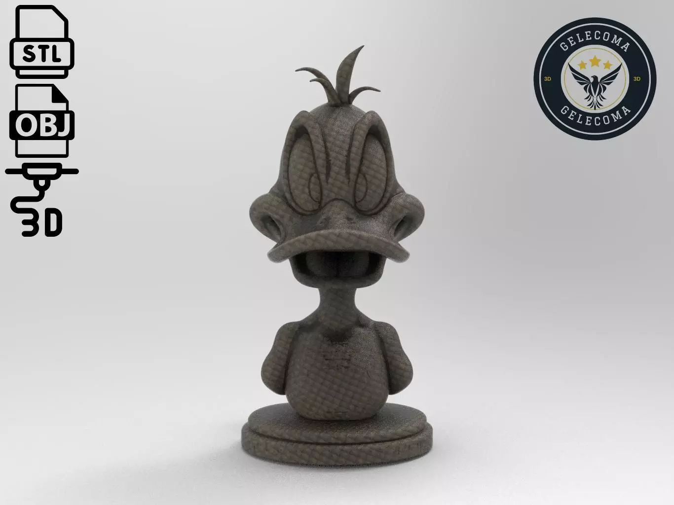 Daffy Duck Cartoon 3D Print Model 3D print model_0