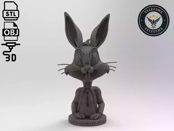 Bugs Bunny Cartoon 3D Print Model