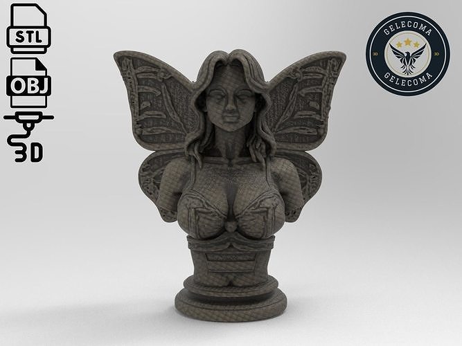 angel woman 3D Print Model 3D print model