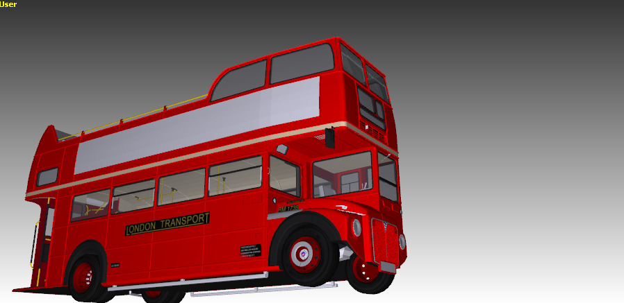 AEC Routemaster Opentop 3D model_4