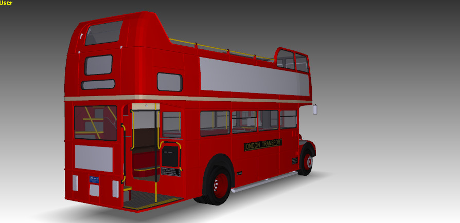 AEC Routemaster Opentop 3D model_2