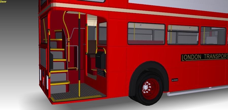 AEC Routemaster Opentop 3D model_5