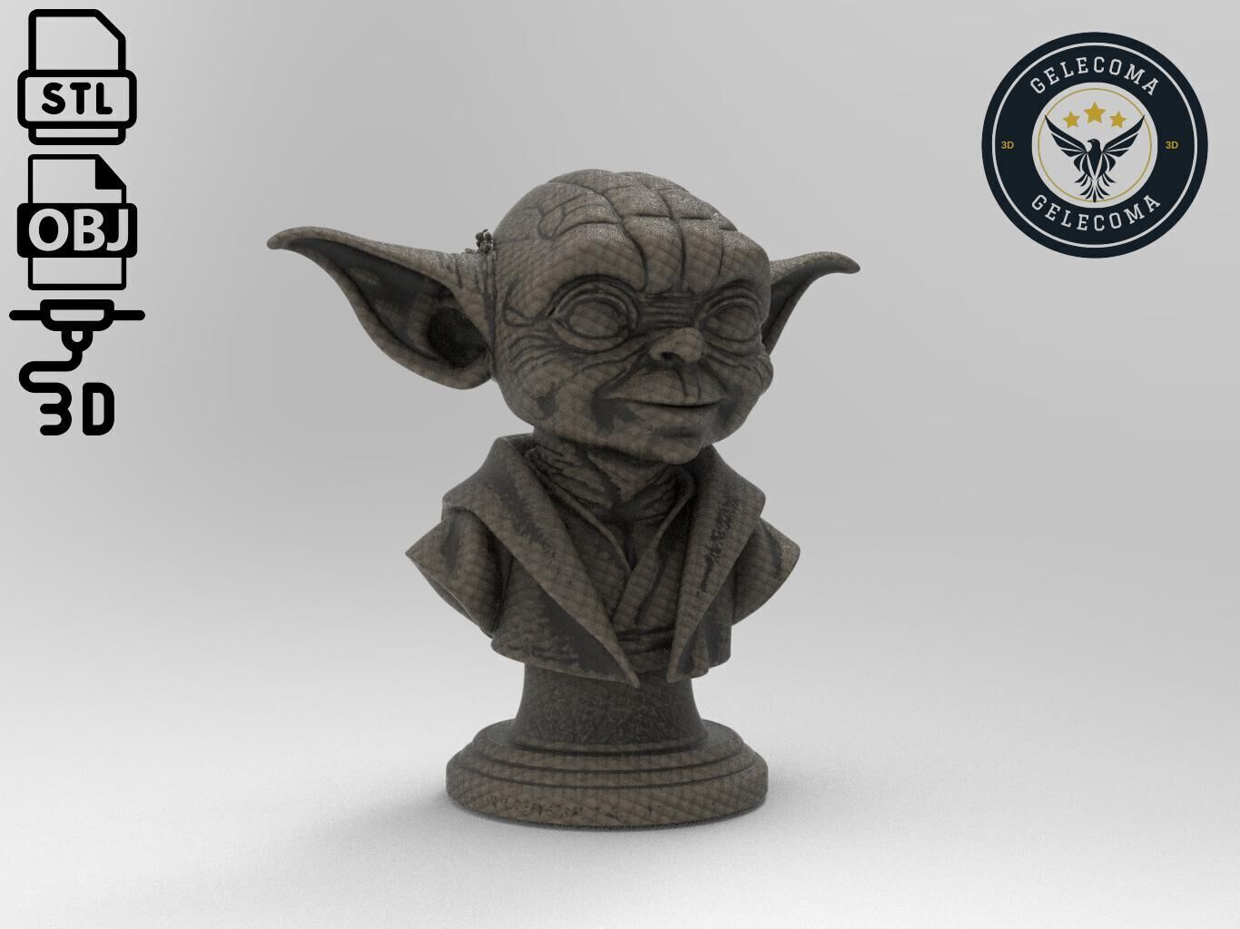 Yoda 3D Print Model 3D print model_2